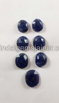 Blue Sapphire Rose Cut Slices
